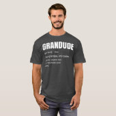 Mens Funny GRANDUDE Cool Grandpa Novelty Tシャツ (正面フル)