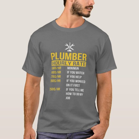 Mens Funny Master Plumbing Man Tools Dad Plumber H Tシャツ (正面)