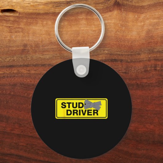 Mens Funny New Driver  キーホルダー (正面)