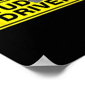 Mens Funny New Driver ポスター (角)