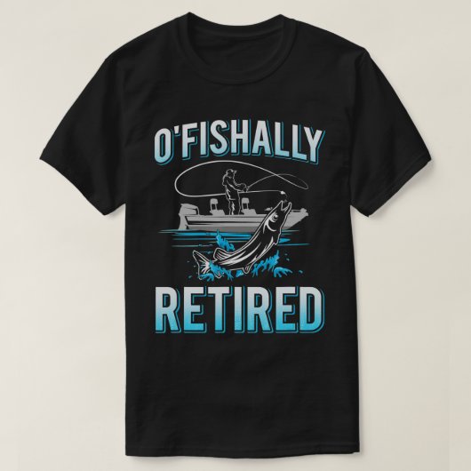 Mens Funny O'fishally Retired Gift  for Retired Fi Tシャツ (デザイン正面)