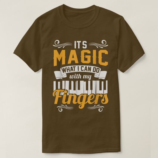 Mens Funny Piano Musician Music Lover Pianist  Tシャツ (デザイン正面)