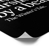 Mens Funny Quote Modern Minimalist  ポスター (角)