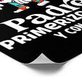 Mens Funny Spanish Announcing Pregnancy Baby New D ポスター (角)