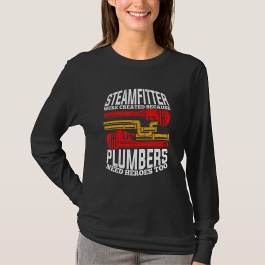 Mens Funny Steamfitter Pipefitter Tシャツ (正面)