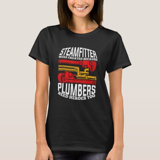 Mens Funny Steamfitter Pipefitter Tシャツ (正面)
