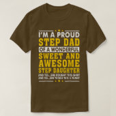 Mens Funny Step Dad Fathers Day Gift Step Daughte Tシャツ (デザイン正面)