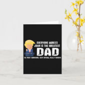 Mens Funny Trump Saying Greatest Dad Quote - John  カード (黄色い花)