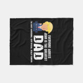 Mens Funny Trump Saying Greatest Dad Quote - John  フリースブランケット (正面(横))