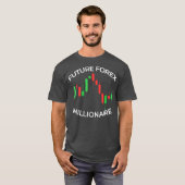 Mens Future Forex Millionaire Day Trader Stock Tシャツ (正面フル)