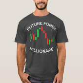 Mens Future Forex Millionaire Day Trader Stock Tシャツ (正面)