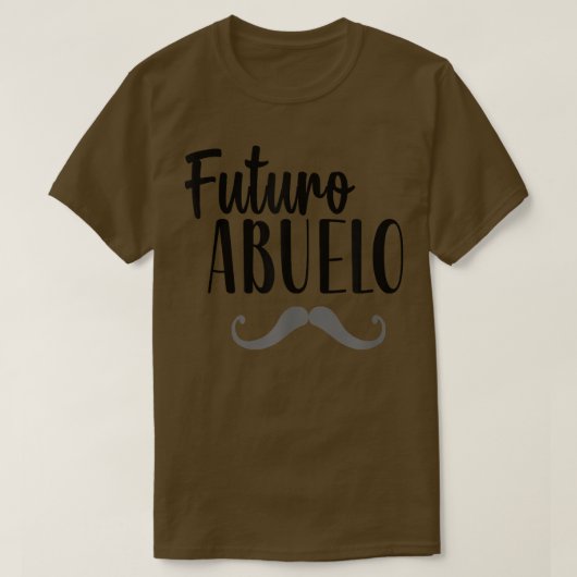 Mens Futuro Abuelo Spanish Pregnancy Announcement  Tシャツ (デザイン正面)