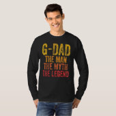 Mens G-パパ伝説の父の日の神話の男 Tシャツ (正面フル)