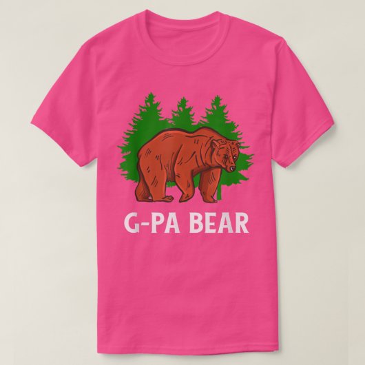 Mens G-PA Bear for the Grandpa，祖父，グランド Tシャツ (デザイン正面)