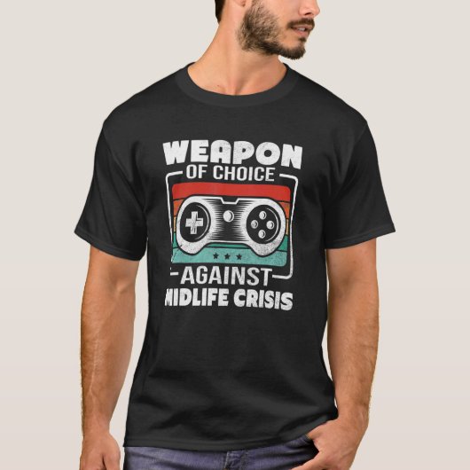 Mens Gamers In Midlife Crisis Videogames遊 All Tシャツ (正面)