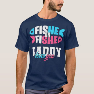 Mens Genderアイディアfisheまたはfishe Daddy love Tシャツ