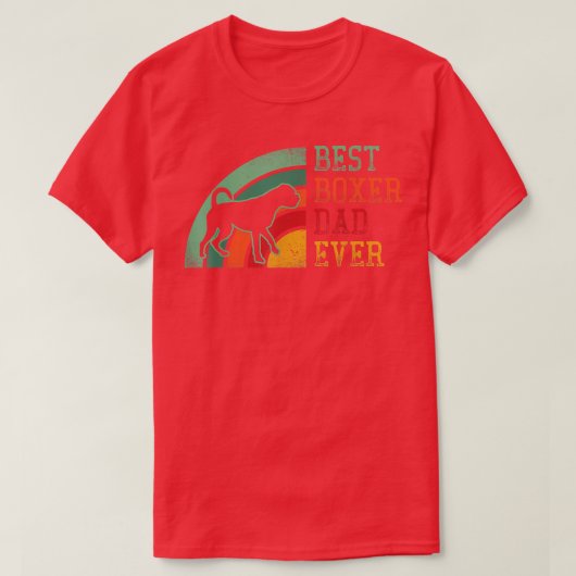 Mens German boer dog or puppy owner DAD retro dist Tシャツ (デザイン正面)
