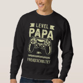 Mens German Fresh dad Level dad Game controller 1 スウェットシャツ (正面)