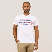 Men's Get America再びバスケットを作る! Tシャツ (正面フル)