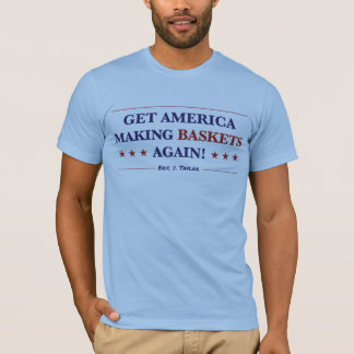Men's Get America再びバスケットを作る！ Tシャツ