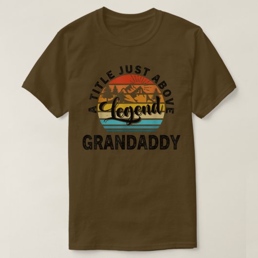 Mens Gift For Fathers Day Grandaddy A Title Just Tシャツ (デザイン正面)