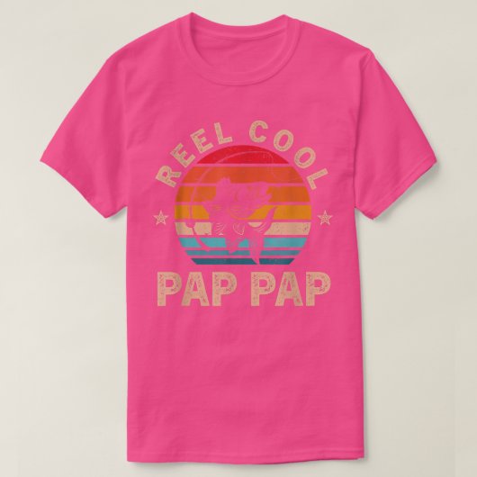 Mens Gift For Fathers Day Tee Reel Cool Pap Pap F Tシャツ (デザイン正面)