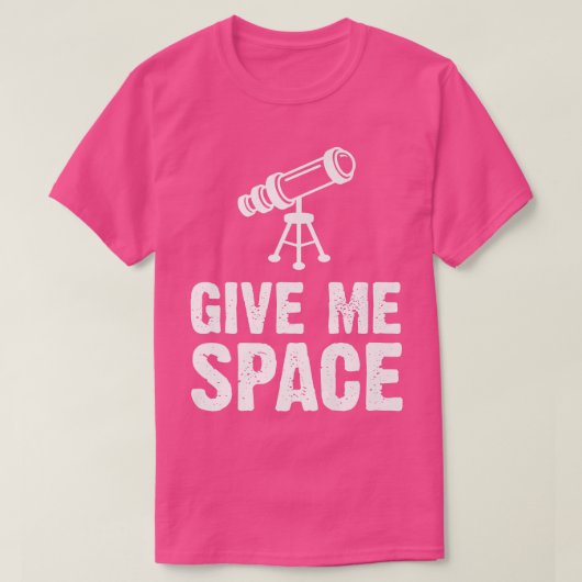 Mens Give Me Space Telescope Solar System Galay St Tシャツ (デザイン正面)