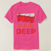 Mens Go Balls Deep Drinking Games Alcoholic Whiske Tシャツ (デザイン正面)
