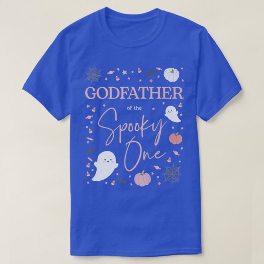 Mens Godfather of Spooky One Girl First Birthday P Tシャツ (デザイン正面)