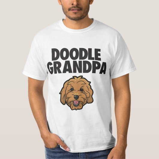 Mens Goldendoodle Grandpa Doodle Papa Cute Goldend Tシャツ (正面)