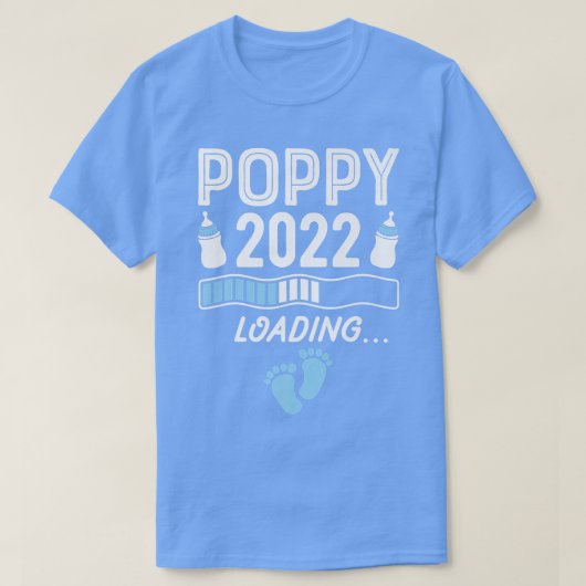 Mens Grandpa Poppy 2022ロードGrandad妊娠 Tシャツ (デザイン正面)