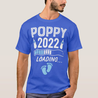 Mens Grandpa Poppy 2022ロードGrandad妊娠 Tシャツ