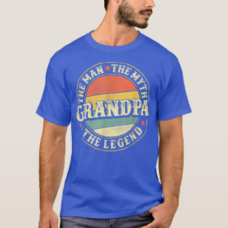 Mens Grandpa The Man The Myth The Legend Father's Tシャツ