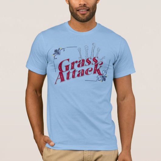 Men's Grass Attack Short Sleeve T Tシャツ (正面)