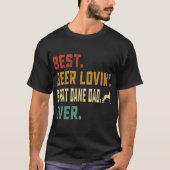Mens Great Dane Lover Best Beer Loving Great Dane Tシャツ (正面)