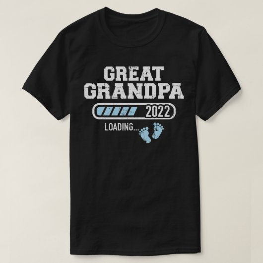 Mens Great grandpa loading 2022 Tシャツ (デザイン正面)