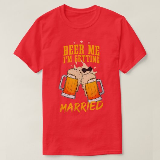 Mens Groom Groomsmen Bachelor Wedding Party Beer L Tシャツ (デザイン正面)
