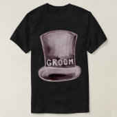 Mens Groom Hat Cute Engagement Wedding Bachelor Pa Tシャツ (デザイン正面)