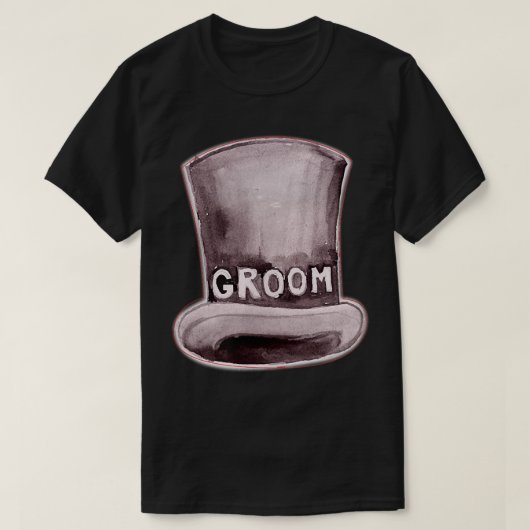 Mens Groom Hat Cute Engagement Wedding Bachelor Pa Tシャツ (デザイン正面)
