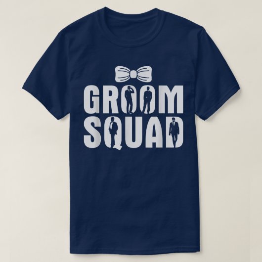 Mens Groom Squad Bachelor Party  Tシャツ (デザイン正面)