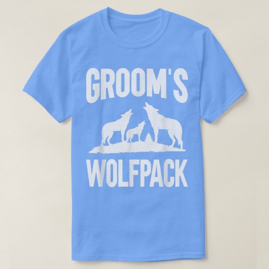 Mens Groom Squad Wolfpack  Tシャツ (デザイン正面)