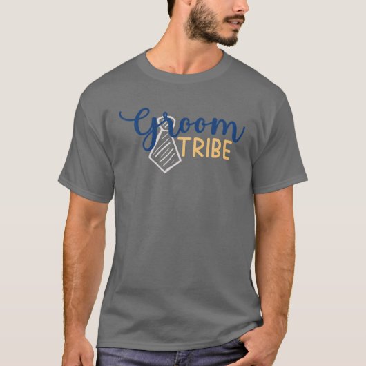 Mens Groom Tribe Engagement Wedding Matching St. V Tシャツ (正面)