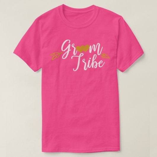 Mens Groom Tribe Heart Engagement Wedding Party Ma Tシャツ (デザイン正面)