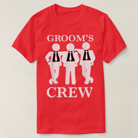 Mens Grooms Crew Bachelor Party Groomsmen Gifts  Tシャツ (デザイン正面)