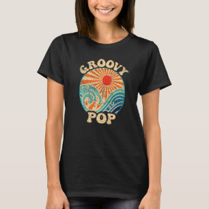 Mens Groovy ポップ・アートの 70s美的ノスタルジア1970s Ret Tシャツ