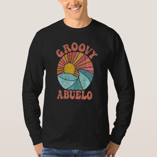 Mens Groovy Abuelo 70s Aesthetic Nostalgia 1970's  Tシャツ (正面)