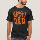 Mens Groovy Dad 70s Aesthetic Nostalgia 1970's Ret Tシャツ (正面)