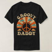 Mens Groovy Daddy 70s Aesthetic Nostalgia 1970's R Tシャツ (デザイン正面)