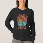 Mens Groovy Pops 70s Aesthetic Nostalgia 1970's Re Tシャツ (正面)