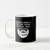 Mens Growing A Beard Is Natural & Manly C. H. コーヒーマグカップ (左)
